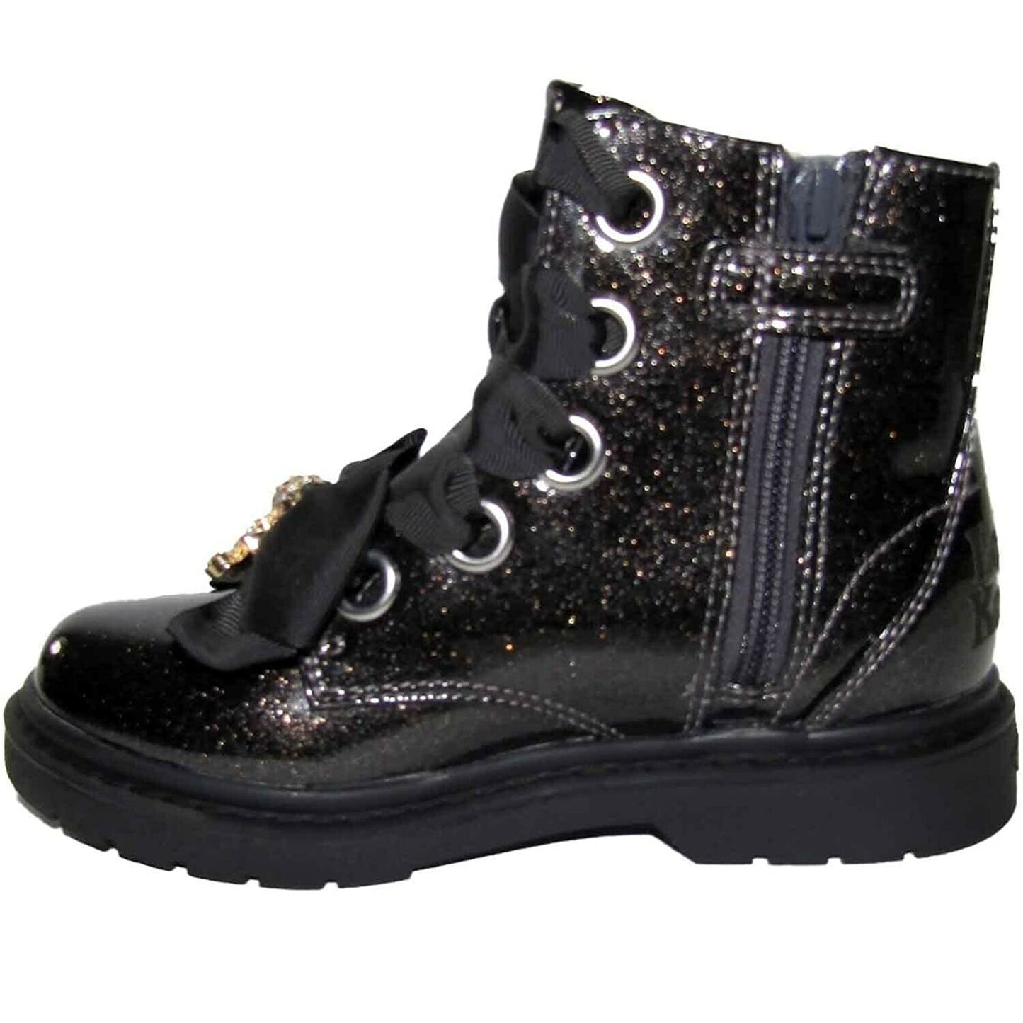 Scarpe casual da Bambina - Lelli Kelly Art. LK4522 Colore GLITTER NERO Stivaletti