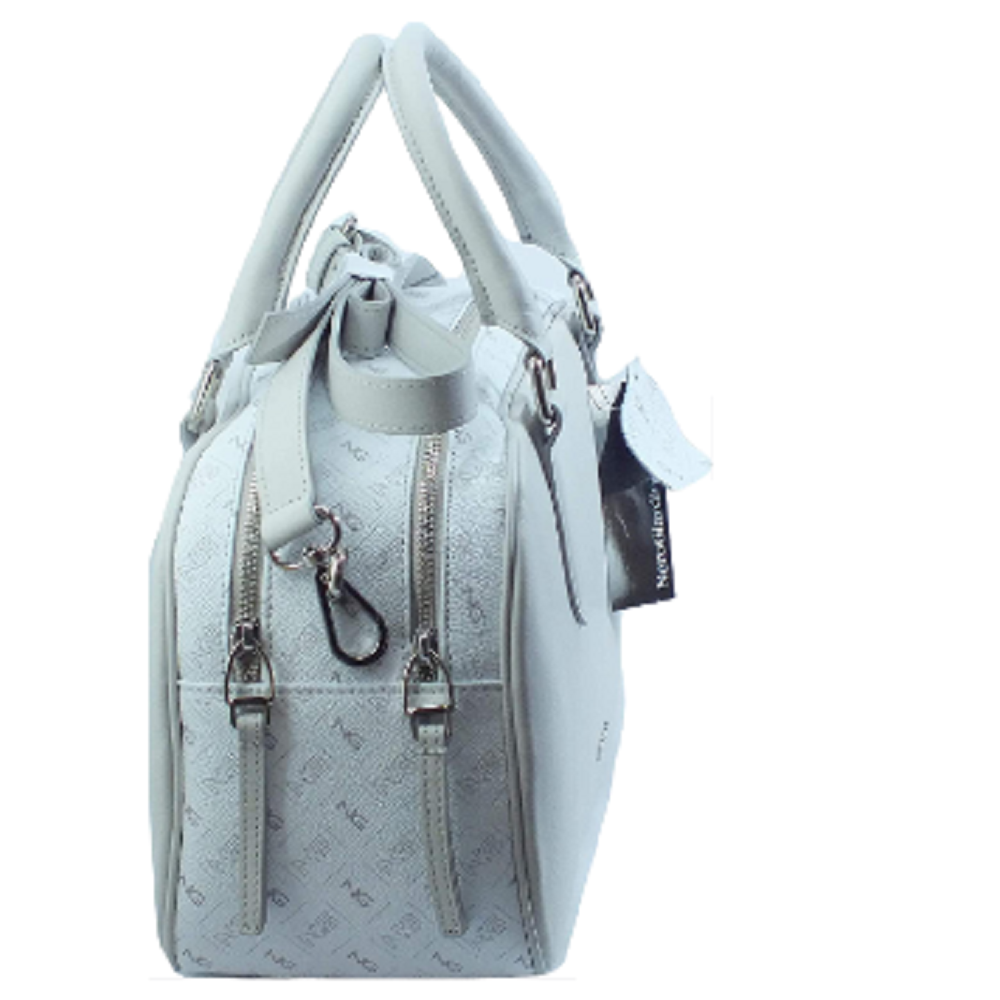 Borsa da donna NEROGIARDINI - art. E149021D 707 GRIGIO/BIANCO TRACOLLA