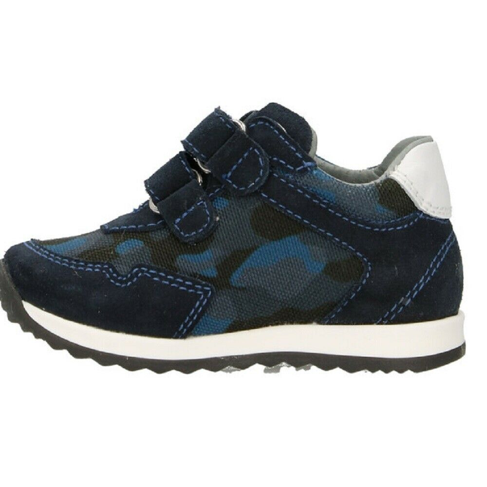 Scarpe da Bambino  NeroGiardini art. I124610M 207 sneakers strappi  blu scamosciato casual