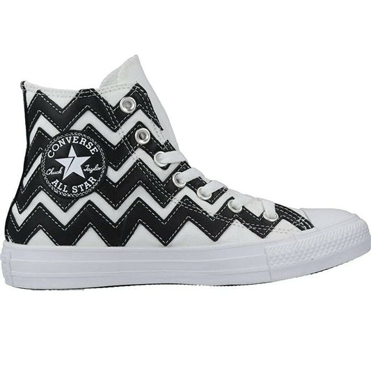 Scarpe da donna Converse - Art. 565376C BIANCO NERO sneakers tela alta