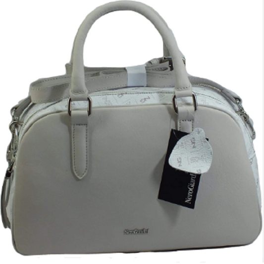 Borsa da donna NEROGIARDINI - art. E149021D 707 GRIGIO/BIANCO TRACOLLA