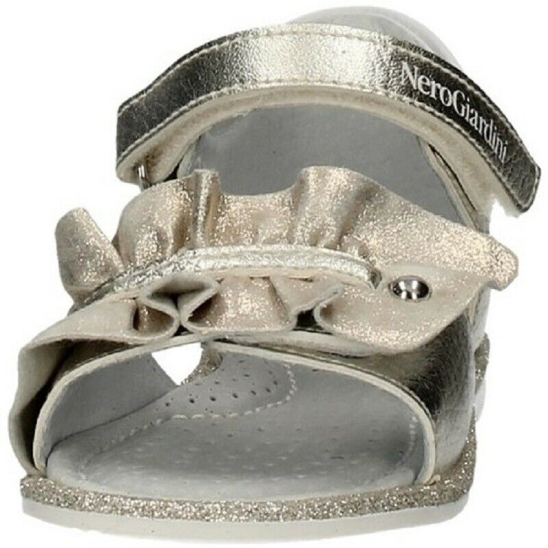 Scarpe bambina NeroGiardini - Art. P921130F /414  ORO PLATINO  SANDALI con strappo