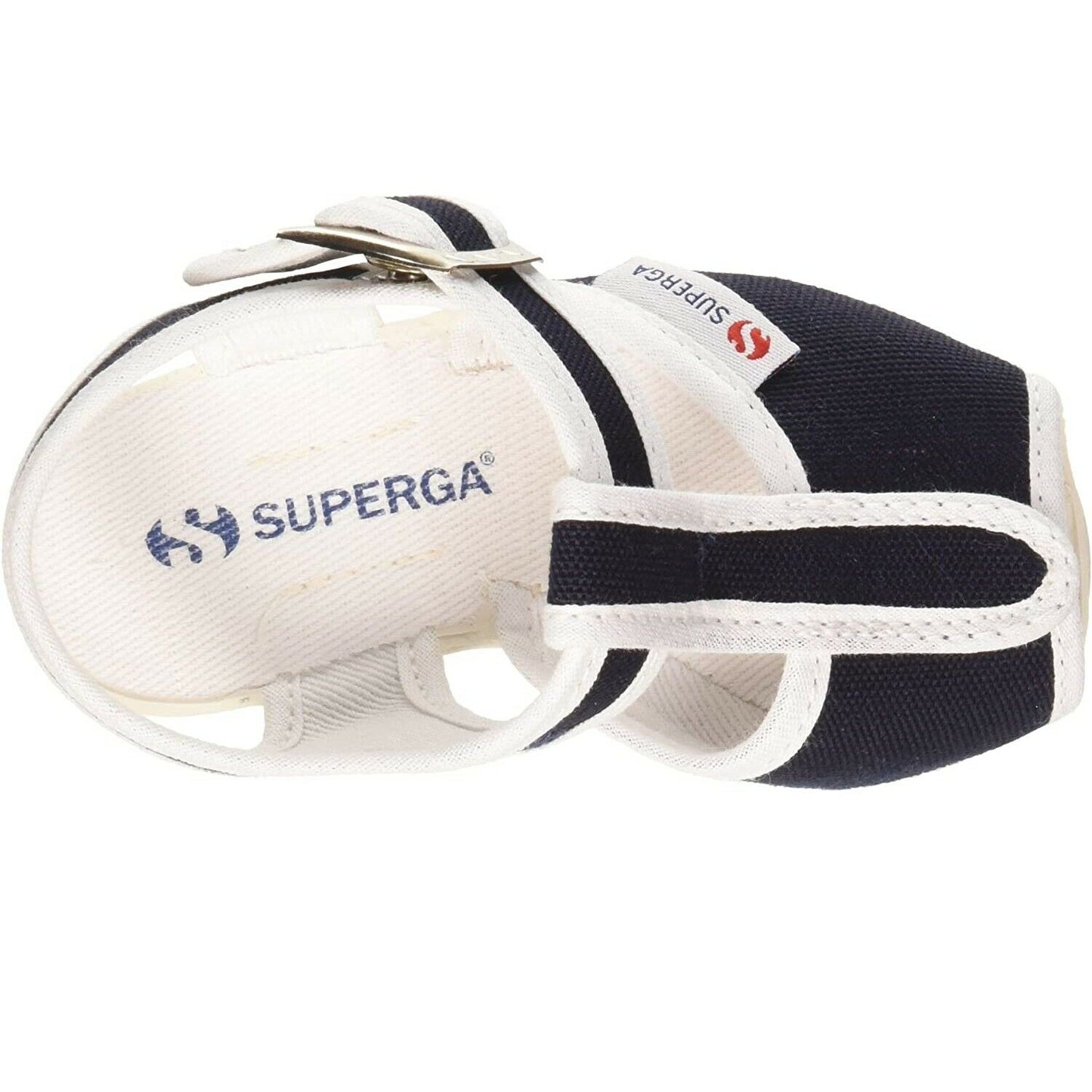 Scarpe da Bambino SUPERGA - Art. 1200 COTJ Blu bianco sandalo tessuto