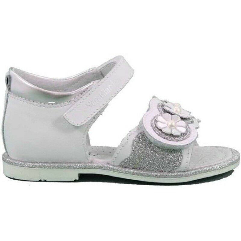 Scarpe bambina Nero Giardini - Art. P921140F /707 BIANCO GLITTER ARGENTO sandali