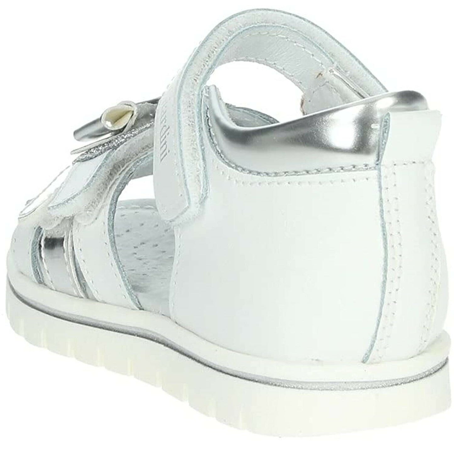 Scarpe bambina NeroGiardini - Art. E021473F 707 sandali bianco con strappo casual