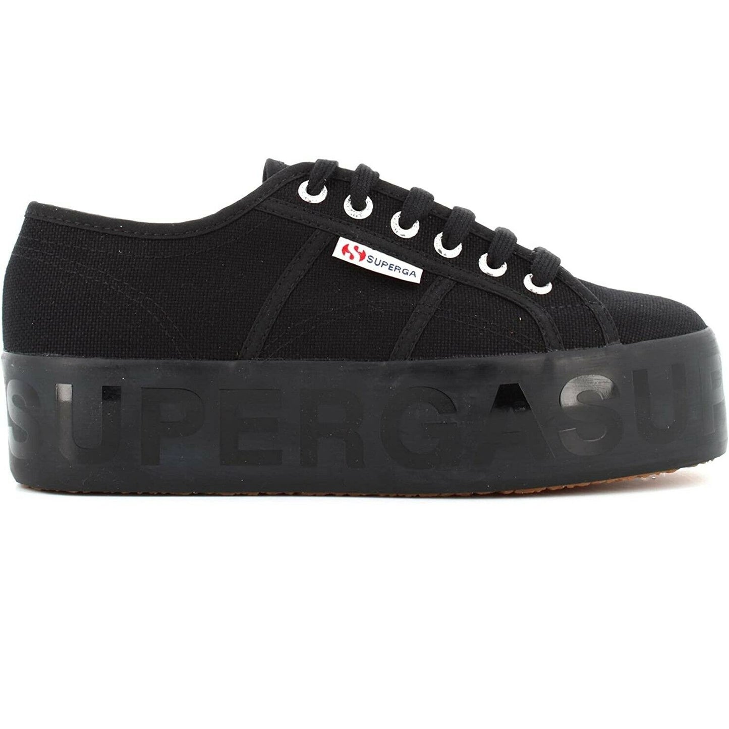 Scarpe da donna Superga - Art. 2790 SHINYPRINTED PLAT sneakers nero confort