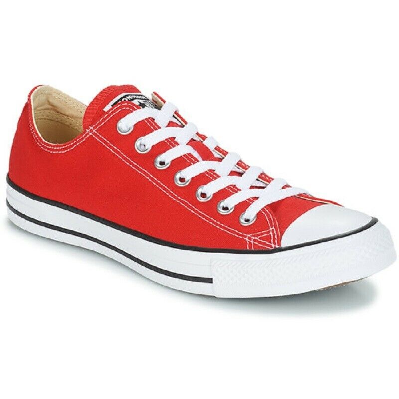 Scarpe unisex adulto Converse - Art. M9696C sneakers tela bassa rosso casual