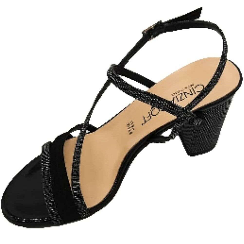 Scarpe da donna CINZIA SOFT- Art. IBBF638 TC002 NERO scamosciato sandali eleganti