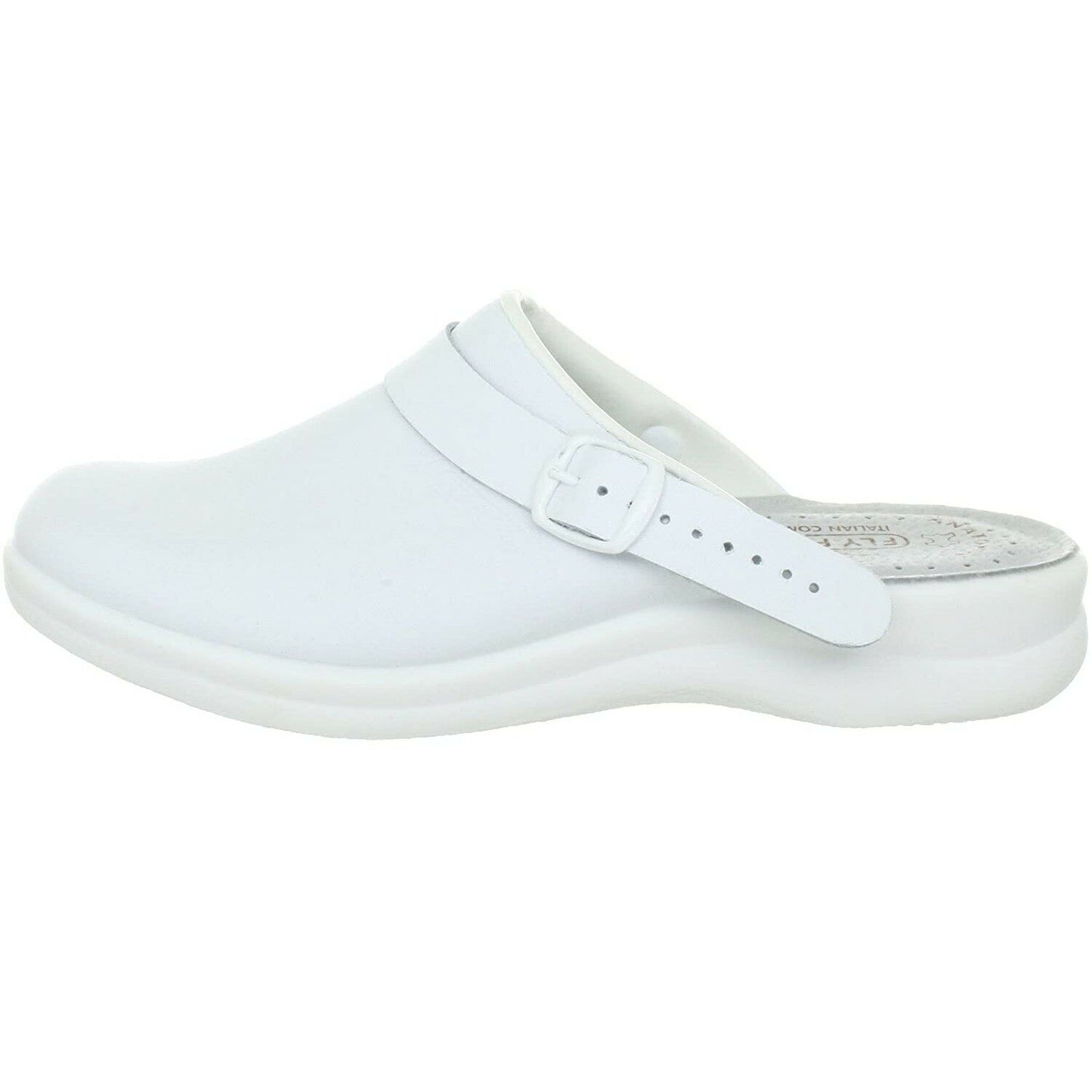 Scarpe Unisex FLY FLOT Art. 854794 BIANCO Sabot professionale non forato con cinturino